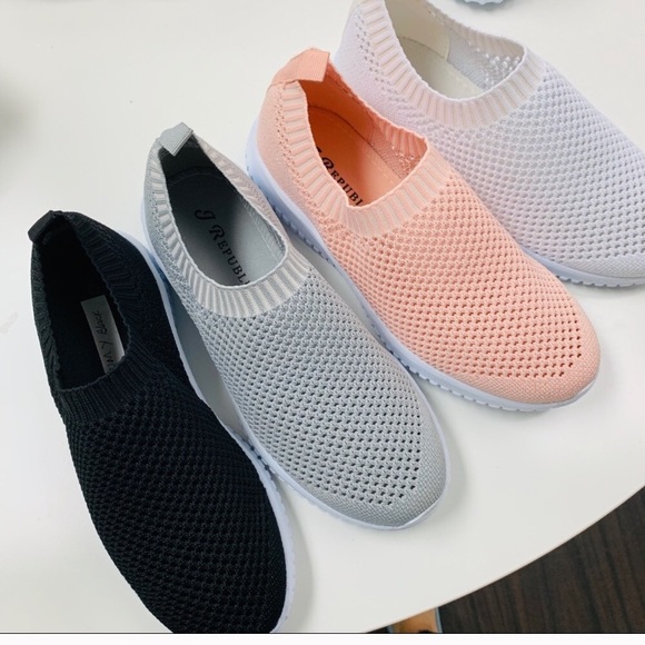 🍡 Blush Knit Sock Sneaker - Picture 2 of 2